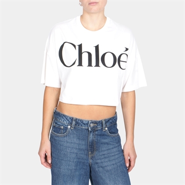 Chlóe Short Sleeves Tee-Shirt Off White